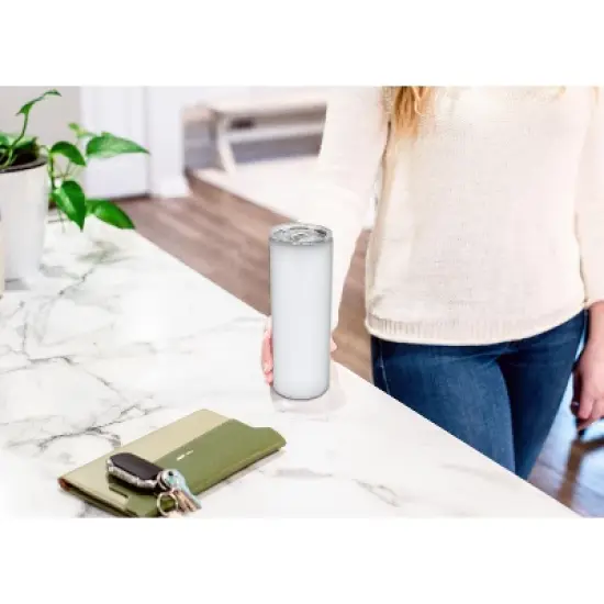 100 North 20 Ounce Stainless Steel On the Go Travel Tumbler With Push Top Lid, Persian Cat Paint Splatter image {3}