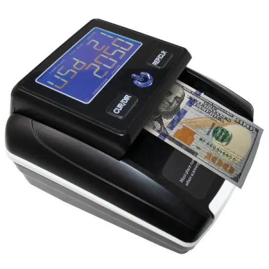 Nadex Coins&trade; V45 Counterfeit Detector Terminal with Value Monitor in Black image {2}