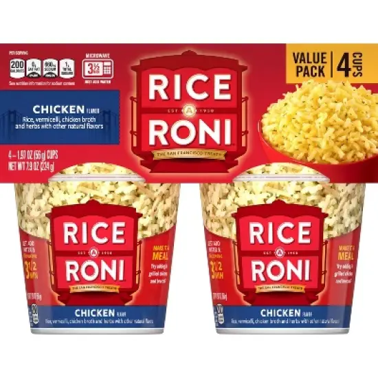 Rice-A-Roni Chicken Cups - 4pk / 7.88oz image {1}