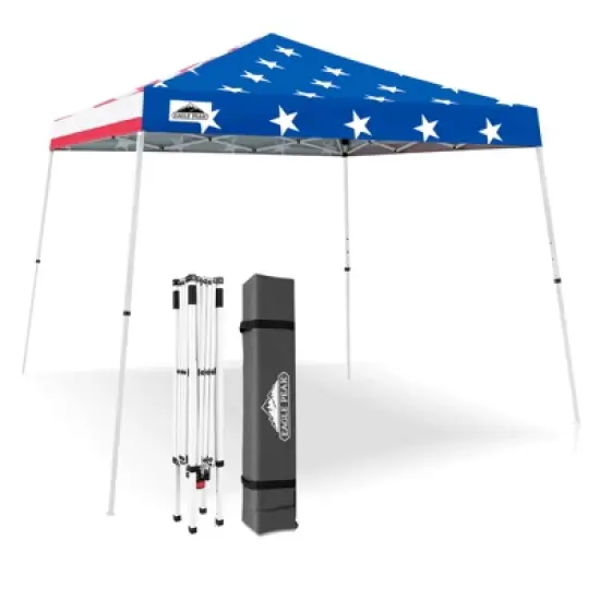 EAGLE PEAK Slant Leg Pop-up Canopy Tent Easy One Person Setup Instant Outdoor Beach Canopy Folding Portable Sports Shelter image {8}