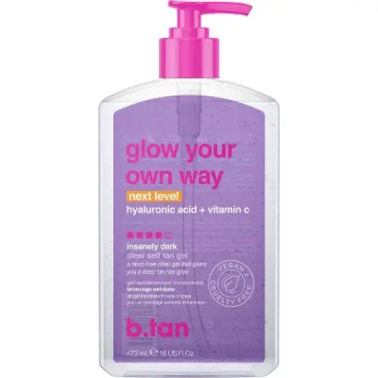 b.tan Glow Your Own Way Self Tan Gel - 16 fl oz image {4}