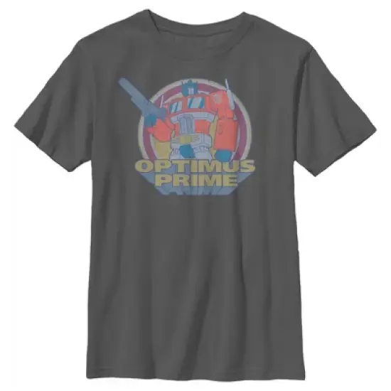 Boy's Transformers Optimus Prime Retro Circle T-Shirt image {5}