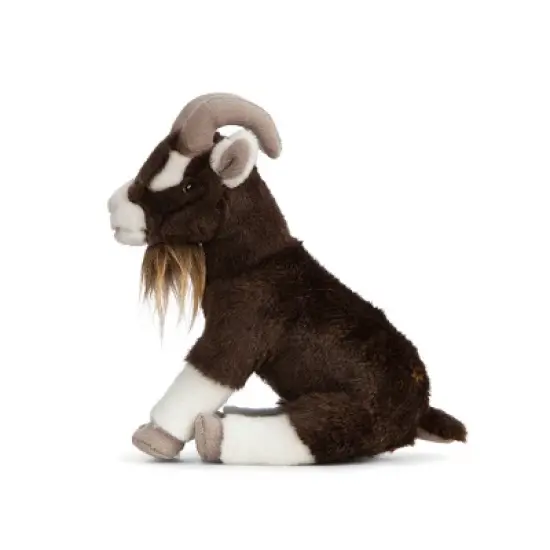 Living Nature Brown Goat Sitting Plush Toy image {1}