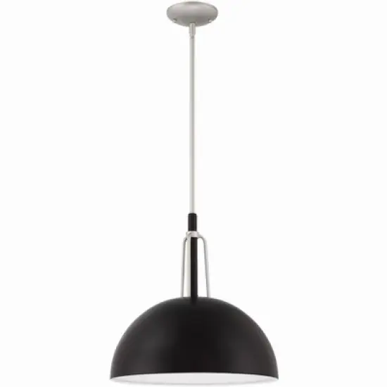Craftmade Lighting Kahn 1 - Light Pendant in  Midnight/Satin Aluminum image {1}