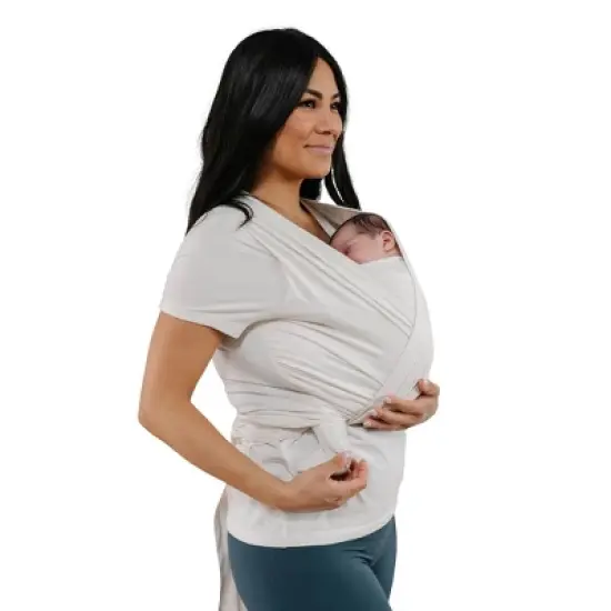 Moby Bump & Beyond T-Shirt Wrap Baby Carrier - Ivory - S image {5}