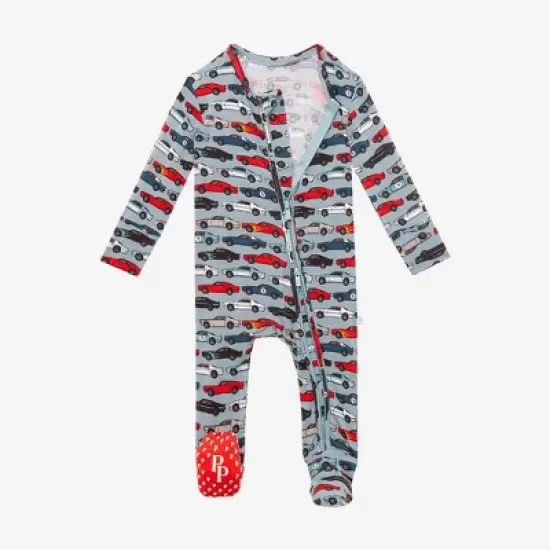 Infant Miles Footie Zippered One Piece - Posh Peanut image {3}