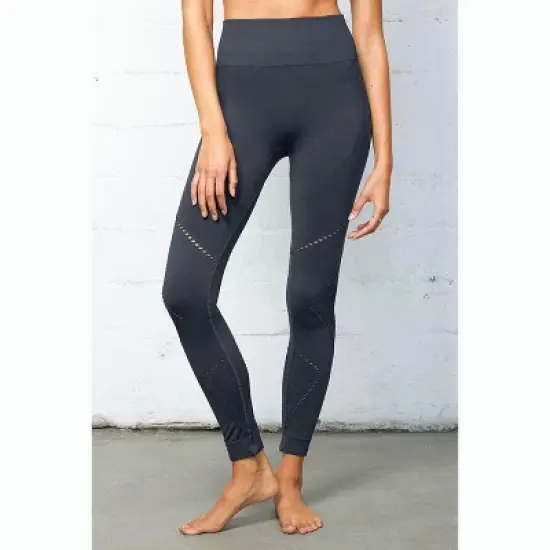 Spruce Fashion Breathable Seamless Open Stitch High Stretch Performance Moisture-Wicking Leggings image {5}