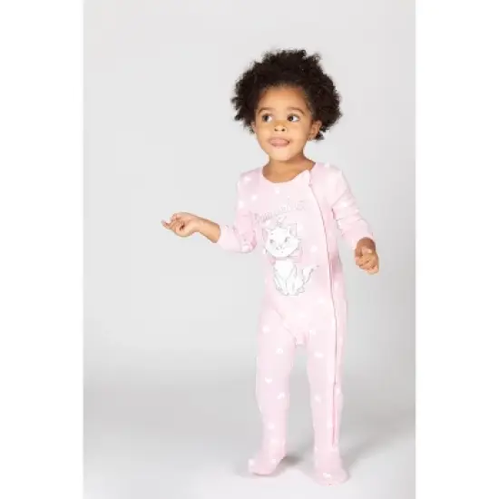 Disney The Aristocats Bambi Baby Girls 3 Pack Zip Up Sleep N' Play Coveralls Newborn to Infant image {3}