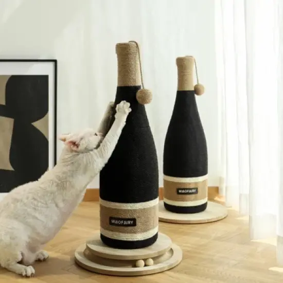 Fairyland&trade; - Wine Bottle Cat Scratching Post with Toy Ball image {8}