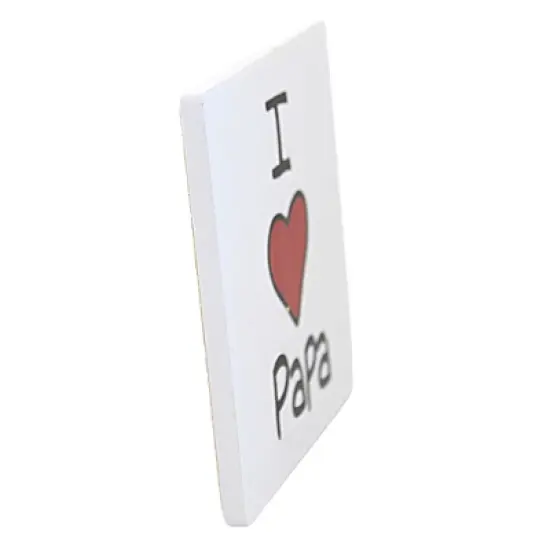 Tabletop 4.0 Inch I Heart Papa , Coaster Our Name Is Mud (1PC) image {2}