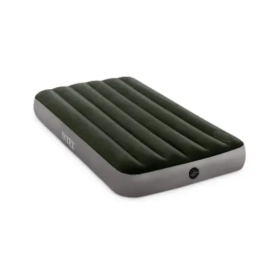 Intex 64763E Dura Beam Downy Air Mattress with Built In Pump, Queen (2 Pack) image {1}
