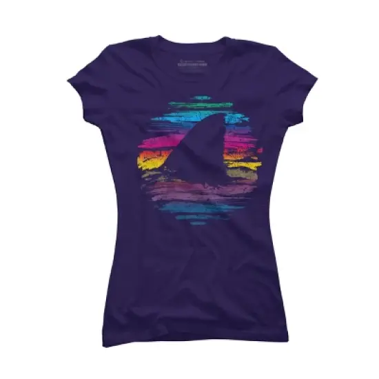 Junior's Design By Humans It's Shark Week Somewhere By BeanePod T-Shirt image {6}