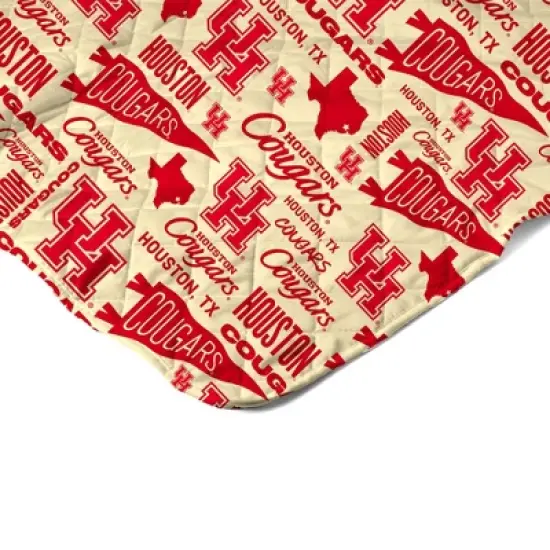 NCAA Houston Cougars 60 x 80 Quilted Throw Blanket image {3}