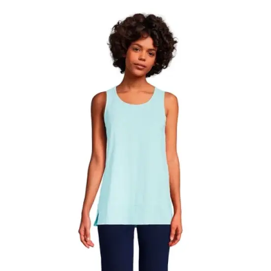 Lands' End Women's Slub Jersey Swing Tunic Tank image {4}