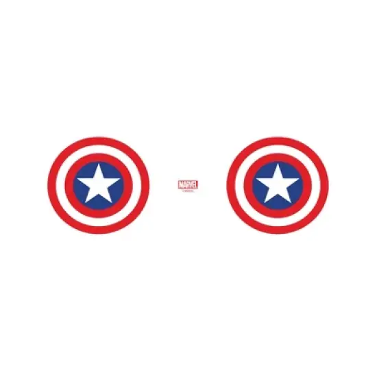Marvel Captain America Classic Shield Logo Stainless Steel Tumbler w/Lid image {1}