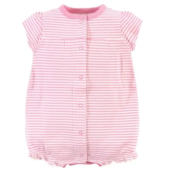 Touched by Nature Baby Girl Organic Cotton Rompers 3pk, Garden Floral image {2}