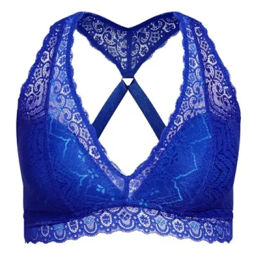 Women's Plus Size lingerie Racer Back Bralette - ultraviolet | HIPS & CURVES image {2}