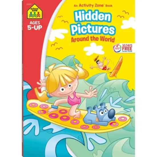 School Zone Hidden Pictures Around the World Workbook - (Activity Zone) (Paperback) image {6}
