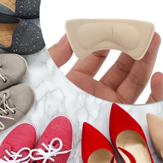 Unique Bargains Fan-shaped Heel Pads 6 Pair image {5}