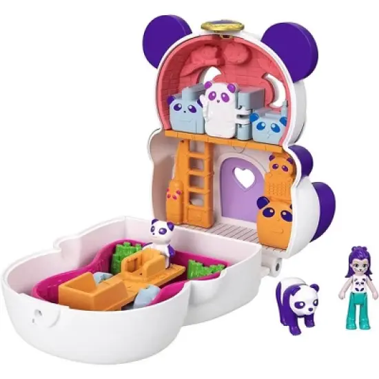 Polly Pocket Flip & Find Panda Compact image {1}
