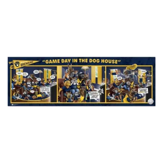 MLB Milwaukee Brewers Game Day in the Dog House Puzzle - 1000pc image {2}