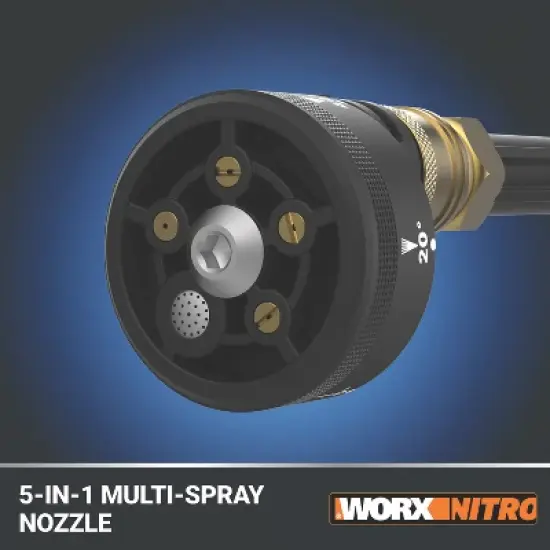 Worx Nitro WG633.9 20V Brushless Hydroshot Plus Portable Power Cleaner (710 MAX PSI) - TOOL ONLY image {5}