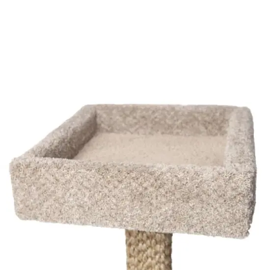 Beatrise Pet Products Cat Scratching House Post with Perch - 26" image {1}