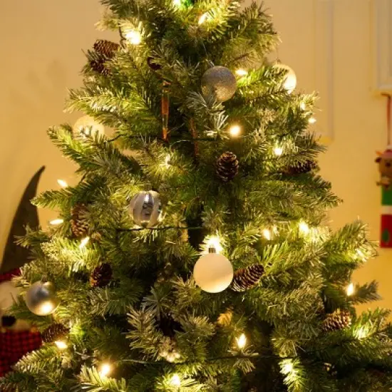 Joyfy 2&times;50 Count LED Christmas String Lights, 31.4FT Battery Operated Christmas Light with 8 Modes, Green Wire Tree Lights for Christmas Decoration image {3}