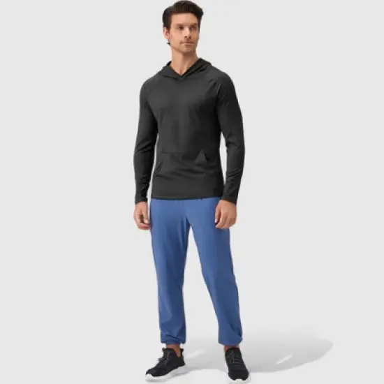 Anna-Kaci Active Men's Long Sleeve Pullover Hoodie with Front Kangaroo Pocket and Athletic Fit image {4}