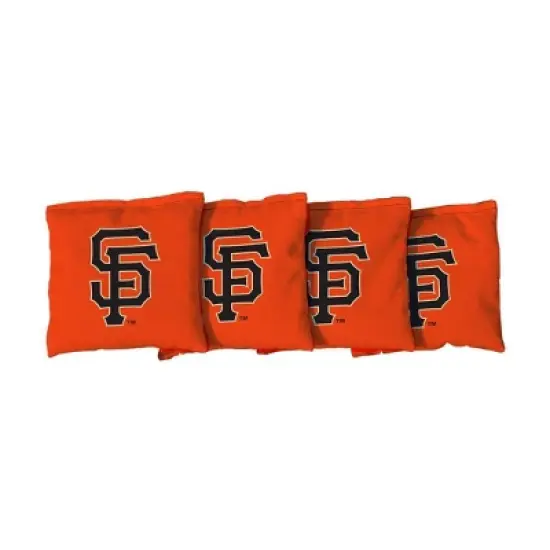 MLB San Francisco Giants Corn-Filled Cornhole Bags Orange - 4pk image {1}