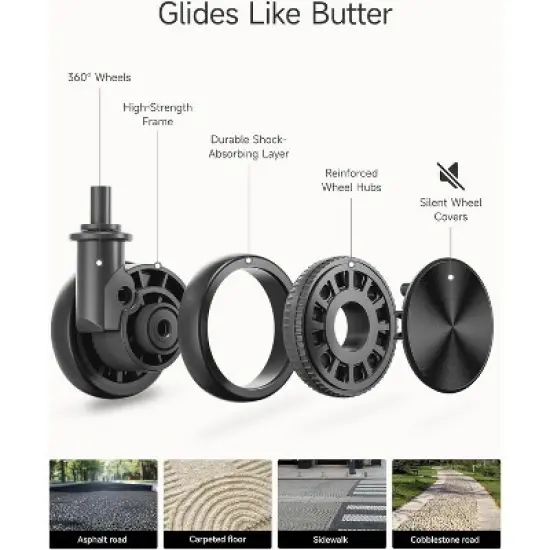 LUGGEX Carry On 20'' Expandable Luggage, Accelerate Access with DiHook, Smooth Spinner Wheel ,Durable Polycarbonate Hard Shell image {5}