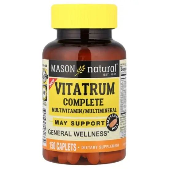 Mason Natural Vitatrum Complete Multivitamin/Multimineral, 150 Capsules image {4}