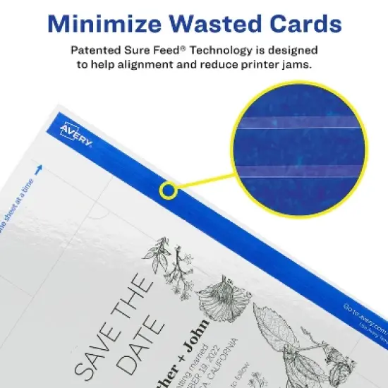 Avery Printable Scalloped Postcards, 4" x 6", Glossy White, 50ct image {3}