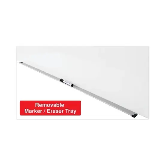 Universal Frameless Magnetic Glass Marker Board 36" x 24" White 43202 image {5}