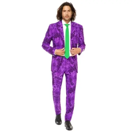 OppoSuits Men's Suit - The Joker Costume - Purple image {4}