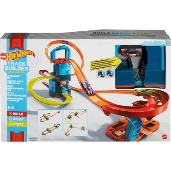 Hot Wheels Track Builder Unlimited Ultra Stackable Booster Kit Motorized Set image {1}