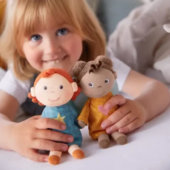 HABA Guardian Angel Mini Doll Nora - Tiny 6" Doll with Brown Skin and Angel Wings image {5}