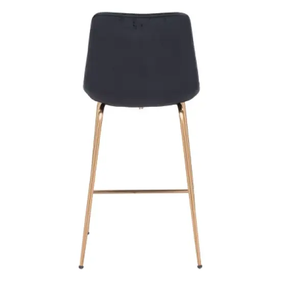 Chelles Counter Height Barstool Chair Black - ZM Home image {3}