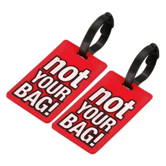 Unique Bargains PVC Durable Lightweight Backpack Travel ID Luggage Tag 2 Pcs image {9}
