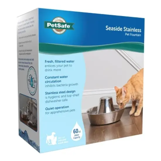 PetSafe Seaside Stainless Pet Fountain - Black image {8}