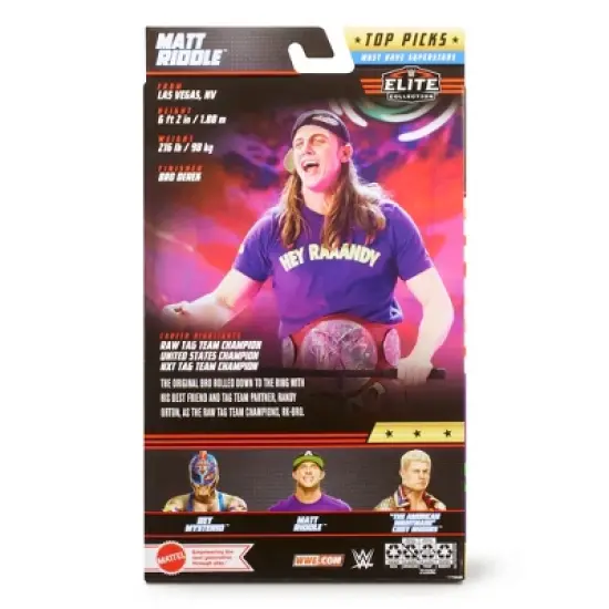 WWE Elite Top Picks 2023 Wave 5 Matt Riddle Action Figure image {1}