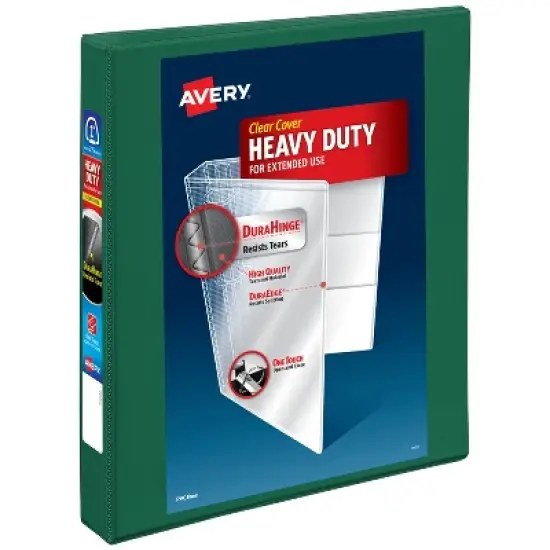 Avery Heavy-Duty Binder, 1" One Touch EZD Rings, Green (79107) image {6}