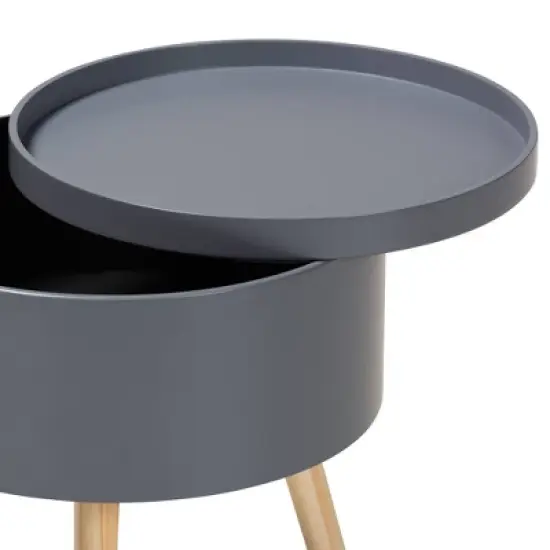 Jessen Wood Nightstand with Removable Top - Baxton Studio image {4}