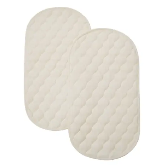 TL Care Waterproof Quilted Playard Changing Table Pads Made with Organic Cotton Top Layer - Natural image {3}