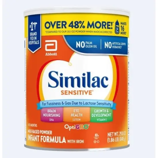 Similac Sensitive Value Powder Infant Formula - 29.8oz image {1}