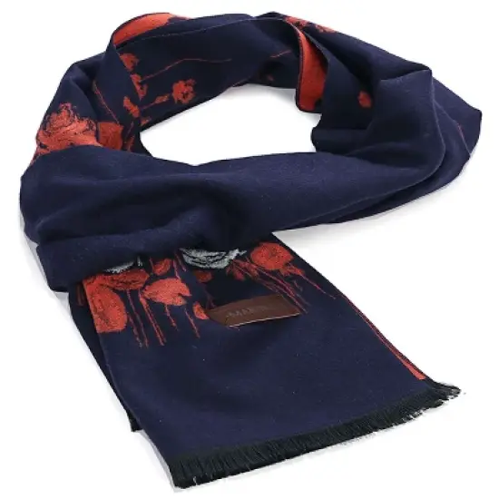 Mio Marino | Women's Cashmere Feel, 100% Cotton Fashion Winter Scarf image {12}