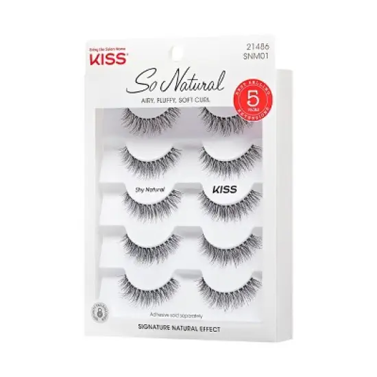 KISS Products False Eyelashes 01 - So Natural - 10ct image {9}