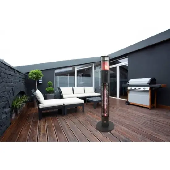 Infrared Electric Wall Mounted Outdoor Heater - Black - Westinghouse image {1}