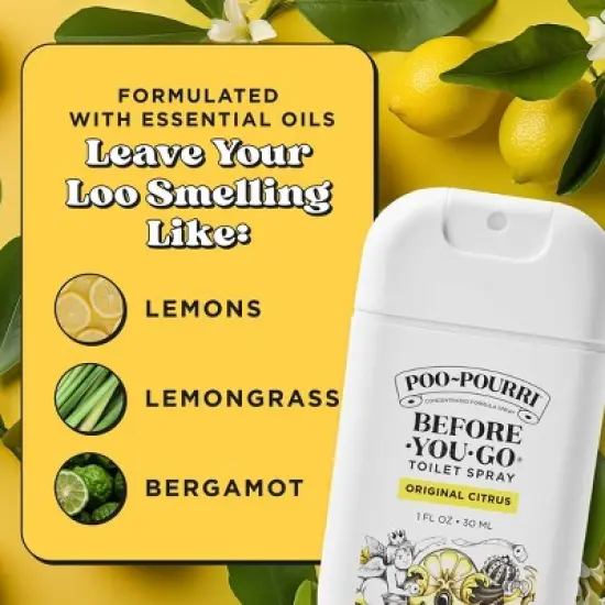 Poo-Pourri Pocket Spray Air Freshener - Original Citrus - 1 fl oz image {6}