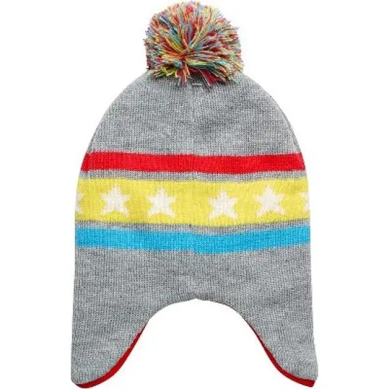 Moonbug CoComelon Boy's Fleece Lined Ear Flap Winter Hat and Mittens Set, Age 2-4 image {2}
